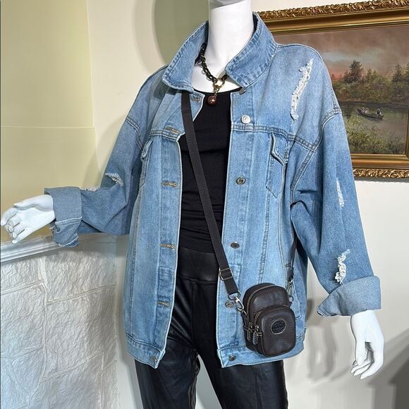 Vintage Roots Leather Camera Bag Crossbody - Picture 2 of 16